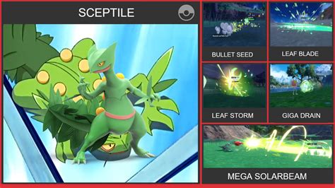 sceptile moveset|sceptile moveset gen 5.